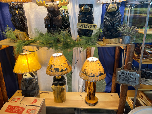 Diamond Willow Large Single Table Lamp