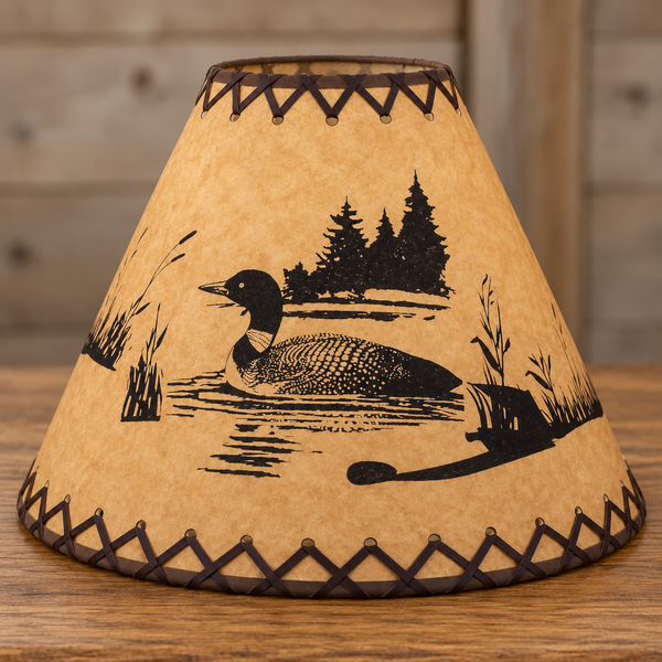 Rustic Oil Kraft Lamp Shades – 16 Inch