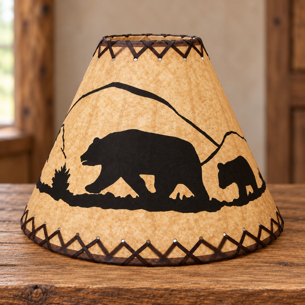 Rustic Oil Kraft Lamp Shades – 16 Inch