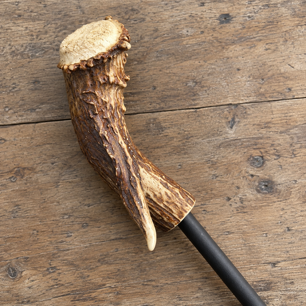 Handmade Deer Antler Fire Poker