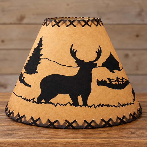 Rustic Oil Kraft Lamp Shades – 16 Inch