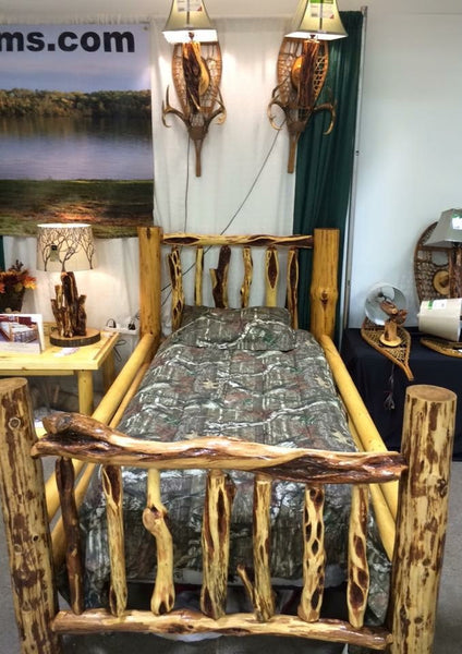 Log Bed made with Diamond Willow