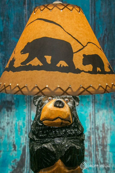Table Lamp Chainsaw Carved Stumpy the Bear